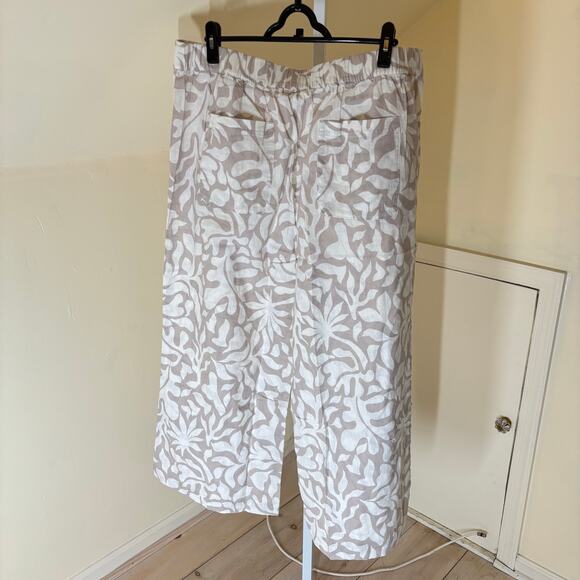 Loft Lou & Grey NWT Jungle Linen Cotton Wide Leg Crop Pant & Tie Front Tank XXL - Picture 14 of 15